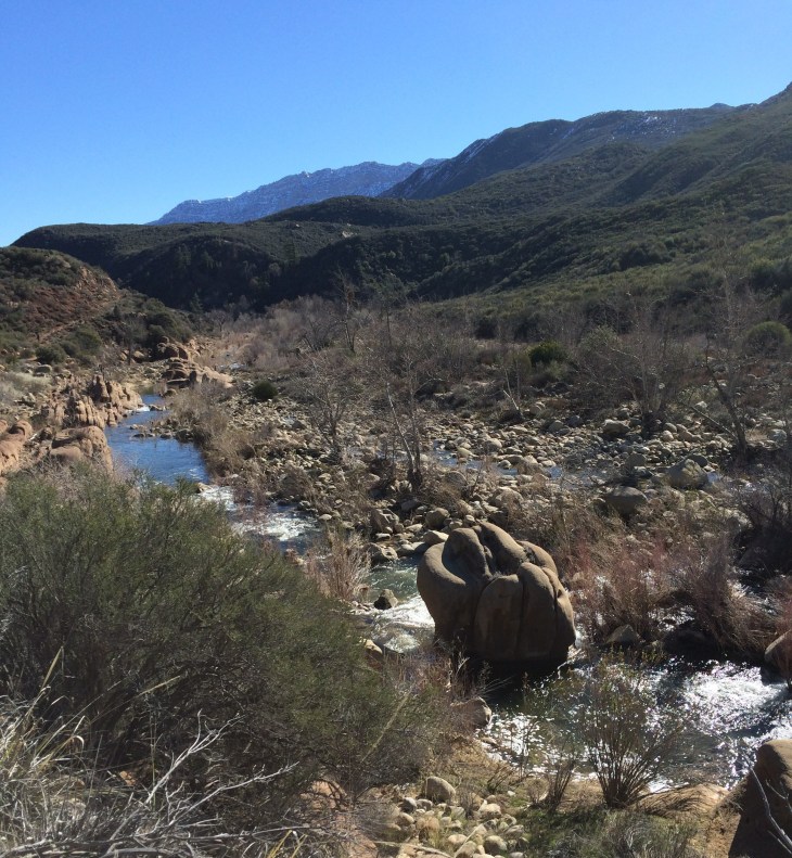 Rose Valley Sespe Creek big rock