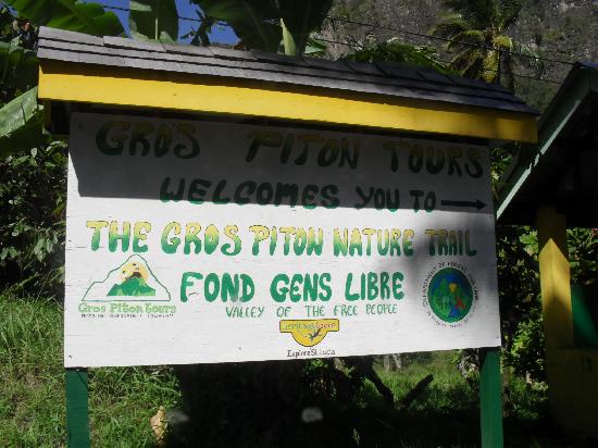 St. Lucia gros-piton-sign