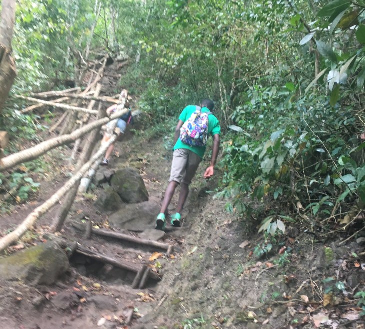 St. Lucia Jason on steps